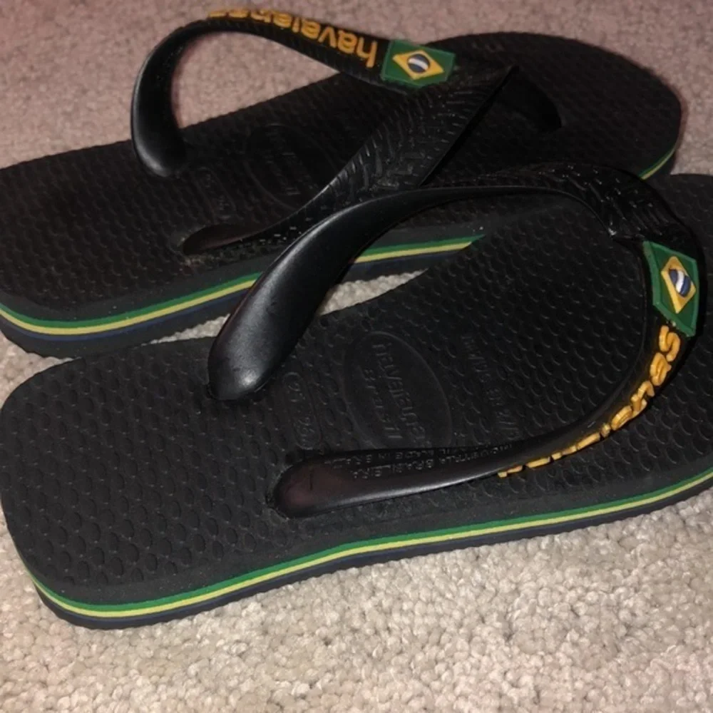 Havaianas Kids 25-26 Black‎ Flip Flops
